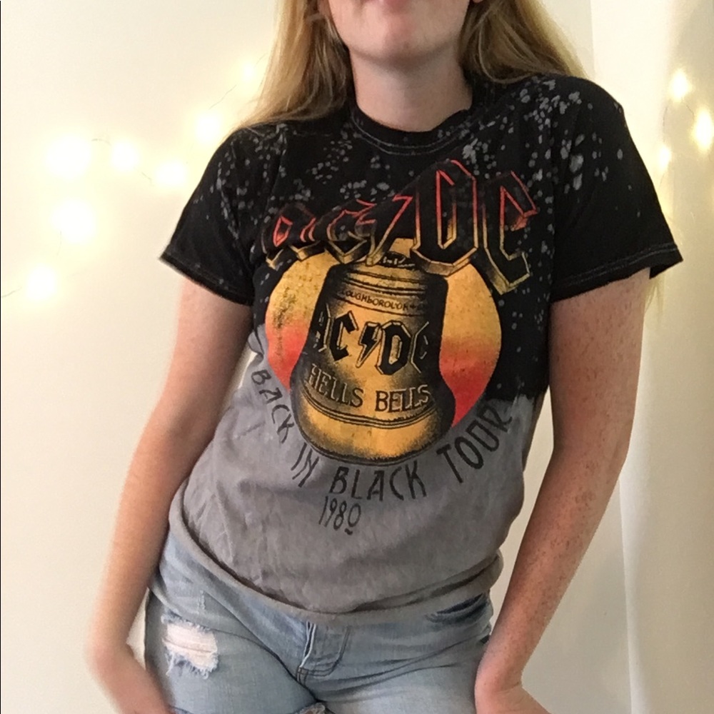 AC/DC tie dye band tee - Picture 2 of 2